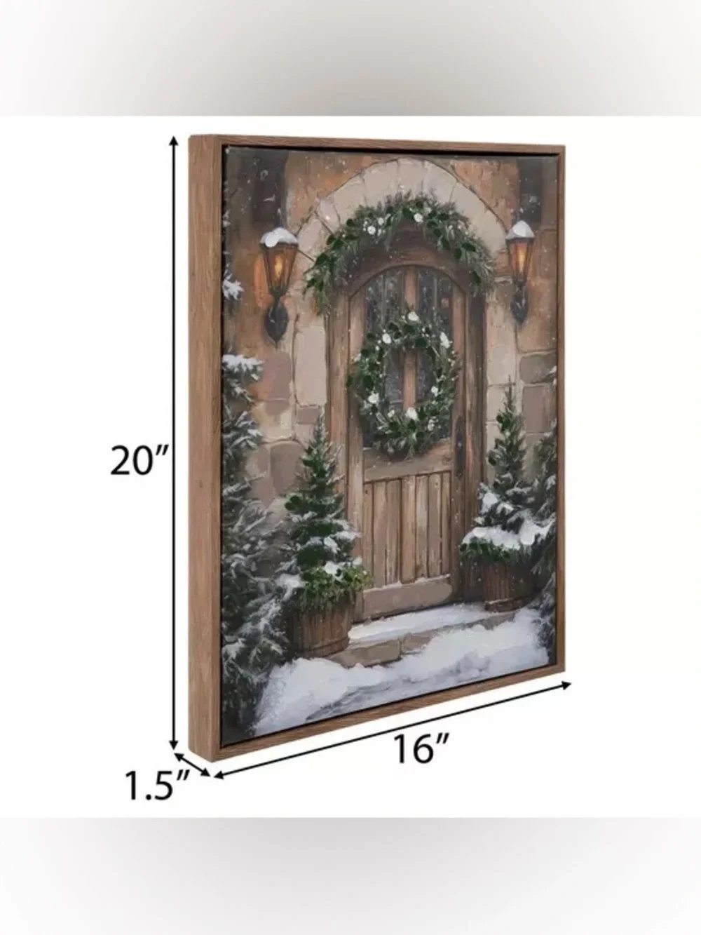 Winter Door Light Up Framed Wall Decor